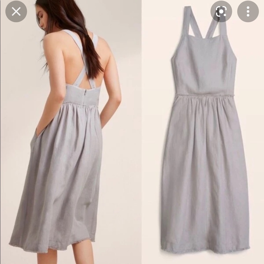 Aritzia PURPLE Wilfred Hymne Linen Dress